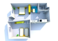 Budapest, VIII. kerület Wohnung (Ziegel) 10