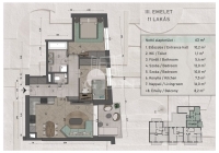 Budapest, XIII. kerület Wohnung (Ziegel) 6