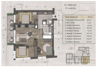 Budapest, XIII. kerület 公寓房（砖头） 6