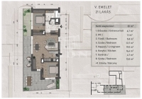 Budapest, XIII. kerület 公寓房（砖头） 6